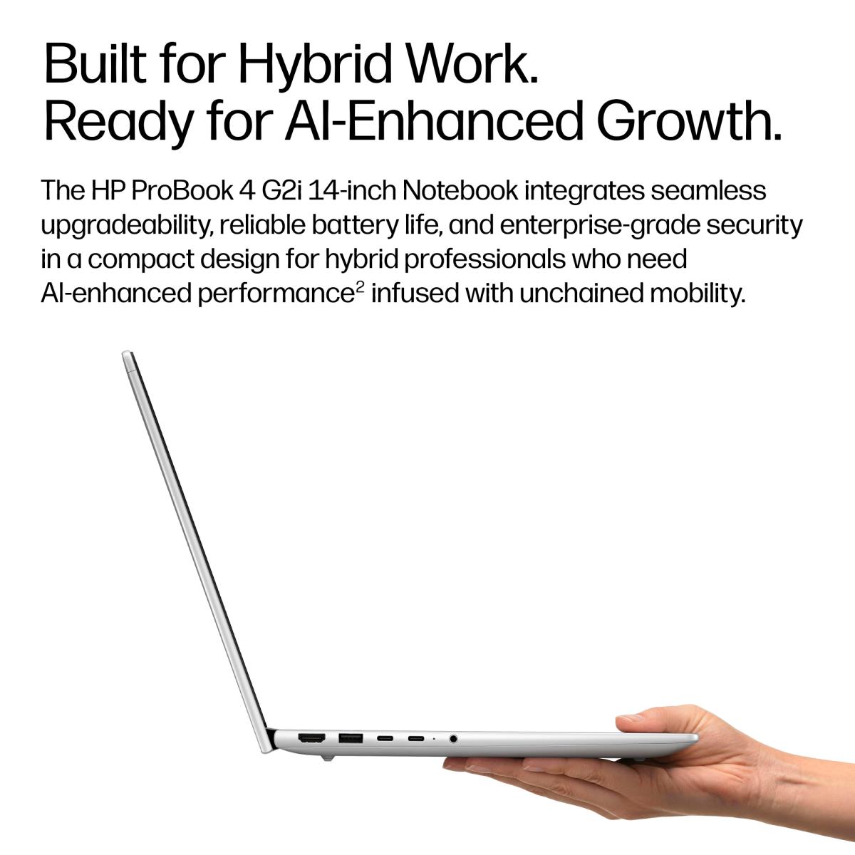 HP ProBook 4 G2i AI - 14in - Core 7 350 - 16GB RAM - 512GB SSD - Win11 Pro - Qwerty UK