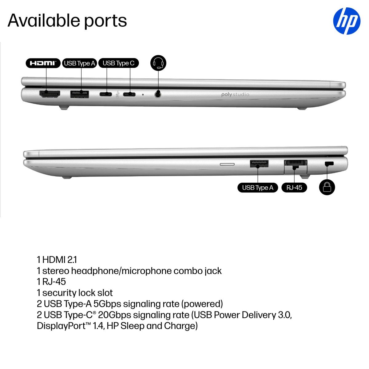 HP ProBook 4 G1iR - 14in - Core 5 120U - 16GB RAM - 512GB SSD - Win11 Pro - Qwerty UK