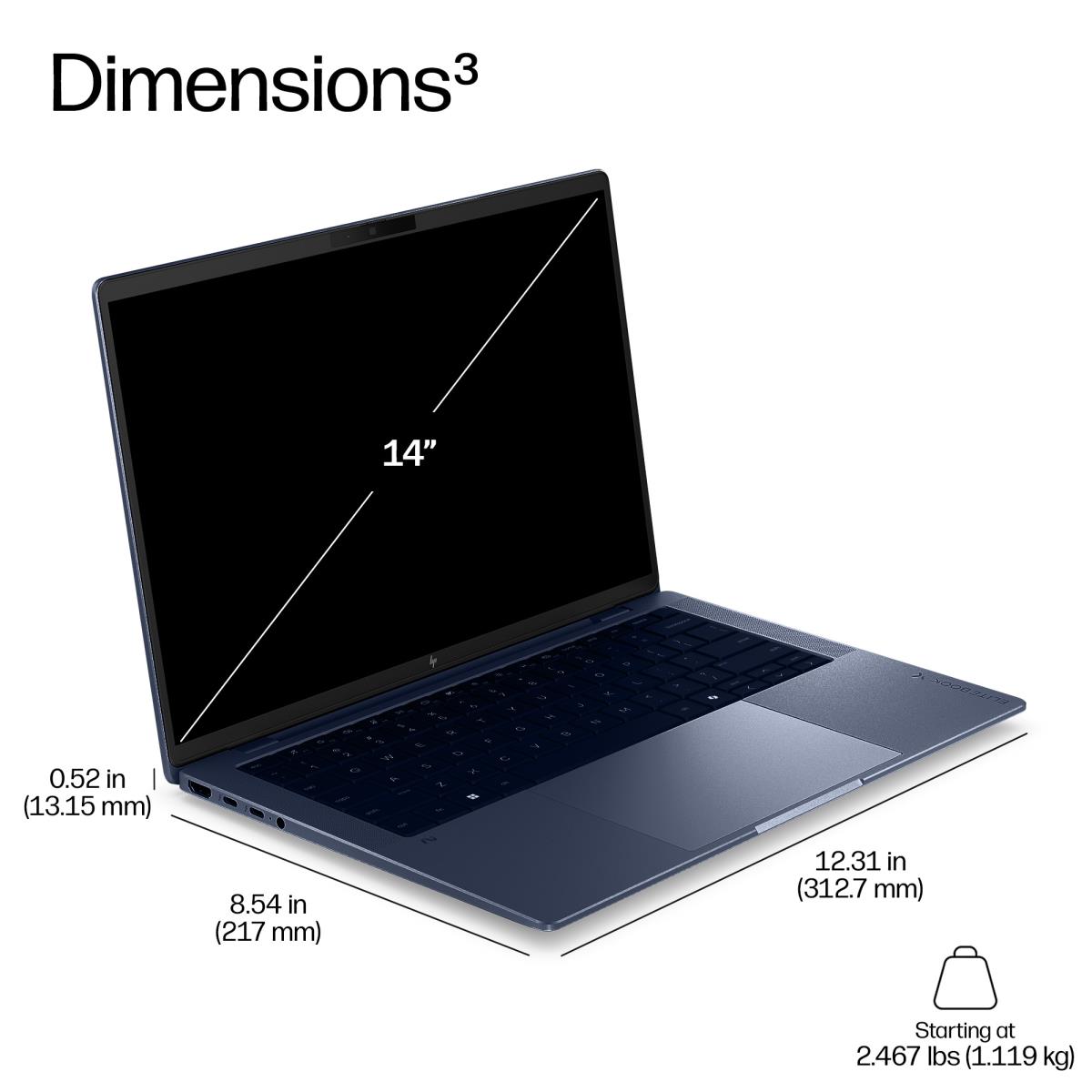 HP EliteBook X G2a NGAI - 14in OLED - AI 7 PRO 450 - 32GB RAM - 512GB SSD - Win11 Pro - Qwerty UK
