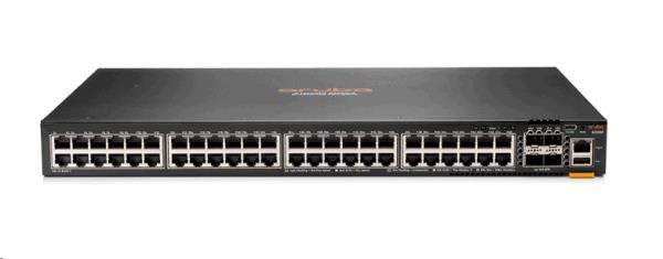 Hewlett-Packard Enterprise Aruba Networking CX 6200F 48G Class-4 PoE 4SFP+ 370W Switch, 48x ports 10/100/1000BASE-T Class 4 PoE Ports