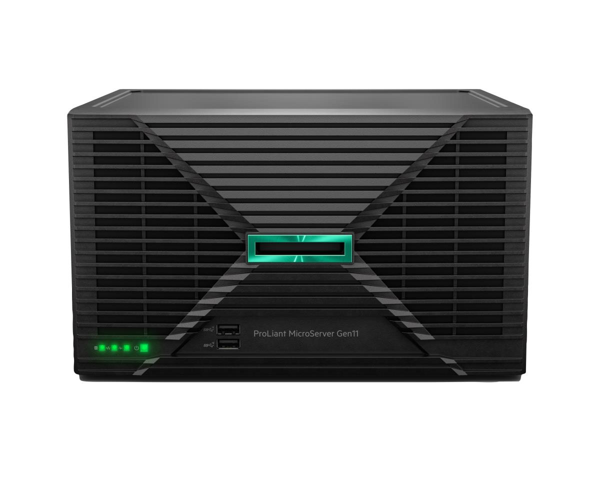 Hewlett-Packard Enterprise ProLiant MicroServer Gen11 - 1p E-2414 - 16GB-U - VROC 4LFF-NHP - 180W External PS