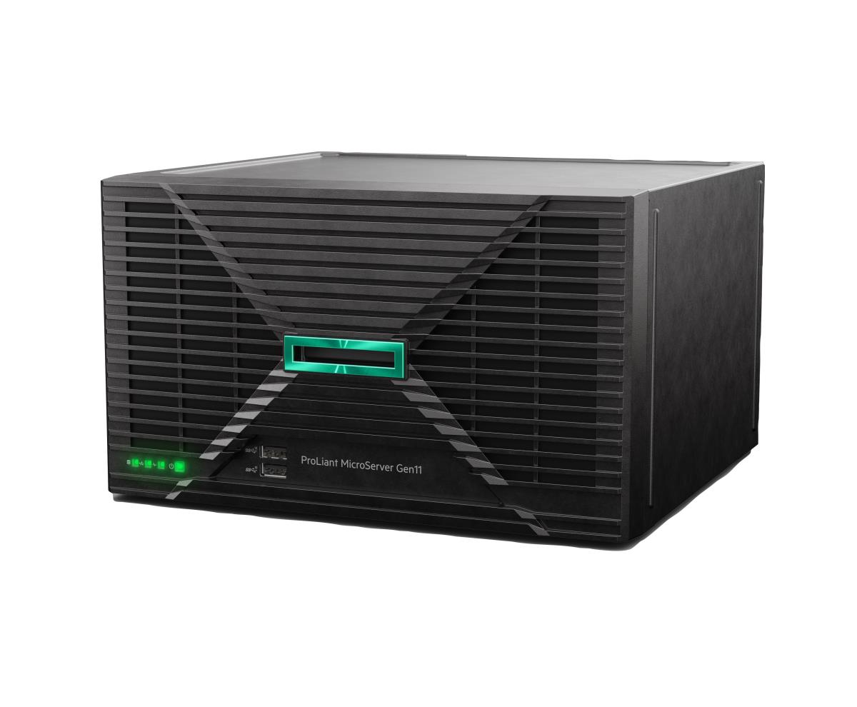 Hewlett-Packard Enterprise ProLiant MicroServer Gen11 - 1p E-2414 - 16GB-U - VROC 4LFF-NHP - 180W External PS