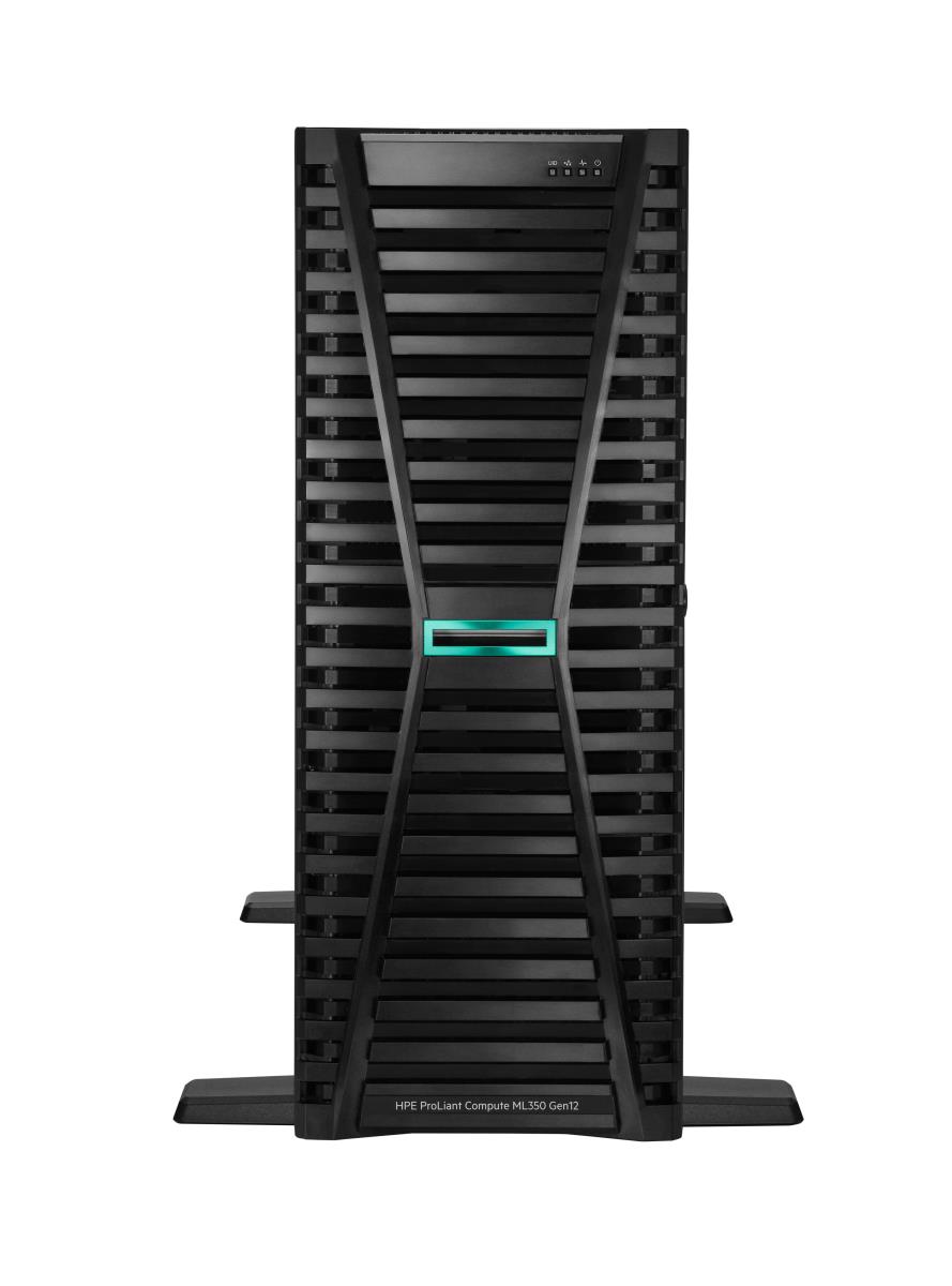 Hewlett-Packard Enterprise ProLiant Compute ML350 Gen12 - 6505P - 1x64GB-R - 8SFF MR408i-o 2x960GB SSD - 2x1000W PS - EU