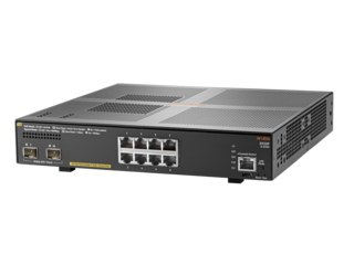 Hewlett-Packard Enterprise Aruba 2930F 8G PoE+ 2SFP+ Switch, (8) RJ-45 autosensing 10/100/1000 PoE+ ports