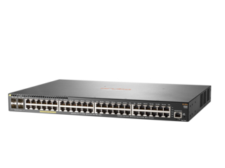 Hewlett-Packard Enterprise Aruba 2930F 48G PoE+ 4SFP+ Switch, (48) RJ-45 autosensing 10/100/1000 PoE+ ports