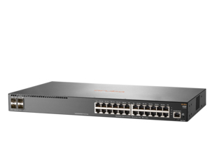 Hewlett-Packard Enterprise Aruba 2930F 24G 4SFP+ Switch, (24) RJ-45 autosensing 10/100/1000 ports