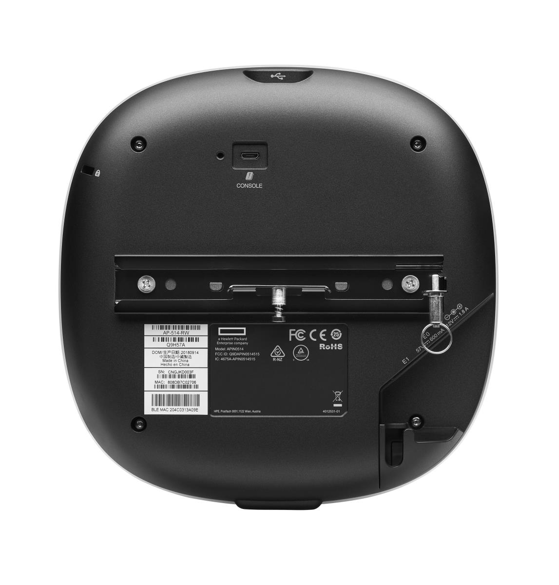 Hewlett-Packard Enterprise Aruba Networking AP-514 (RW) Dual Radio 4x4/2x2 802.11ax External Antennas Unified Campus AP