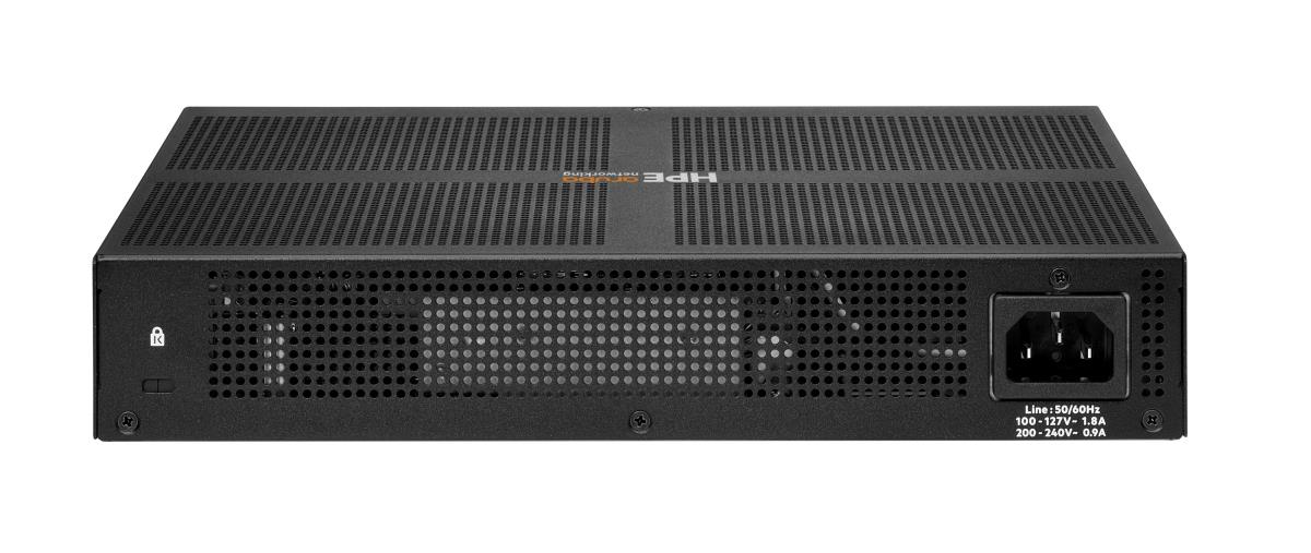 Hewlett-Packard Enterprise Aruba 6100 12G Class4 PoE 2G/2SFP+ 139W Switch, 12x ports 10/100/1000BASE-T Ports 2x 1G/10G SFP ports 2x 1GbE ports