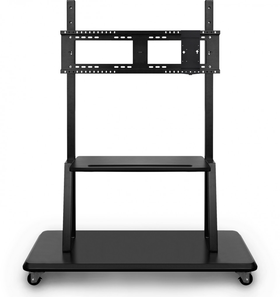 VIEWSONIC Rolling trolley cart stand - VB-STND-001-2C - 1 monitor - 55 to 98in - Black