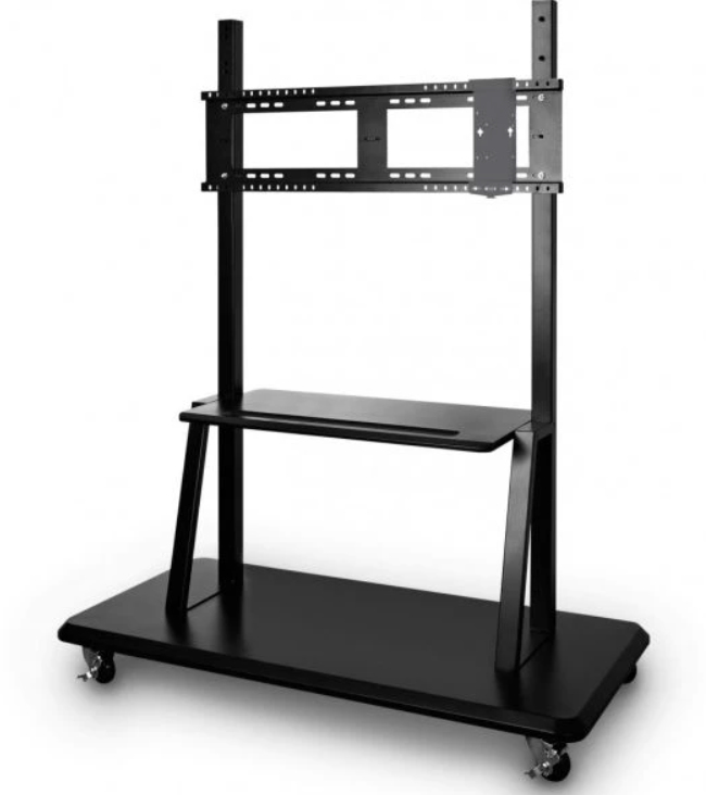 VIEWSONIC Rolling trolley cart stand - VB-STND-001-2C - 1 monitor - 55 to 98in - Black