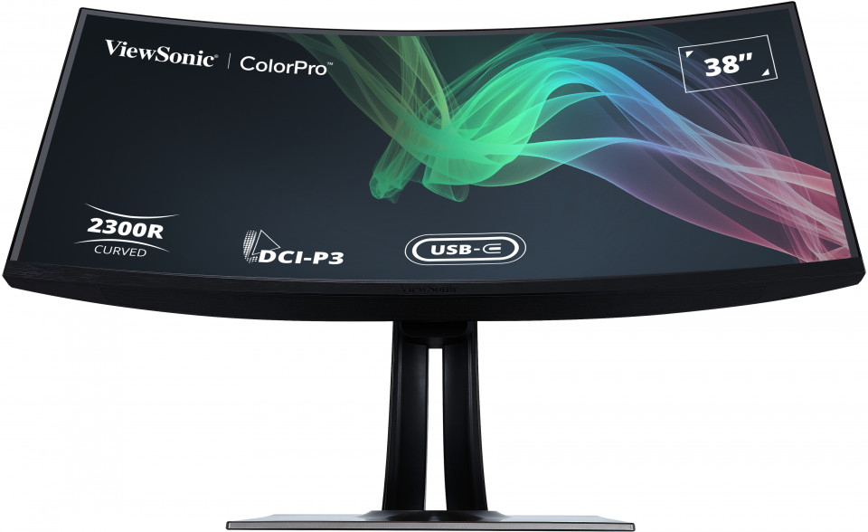 VIEWSONIC Curved USB-C Monitor  - VP3881a - 38in - 3840x1600 (UWQHD+) - 5ms IPS 100% sRGB