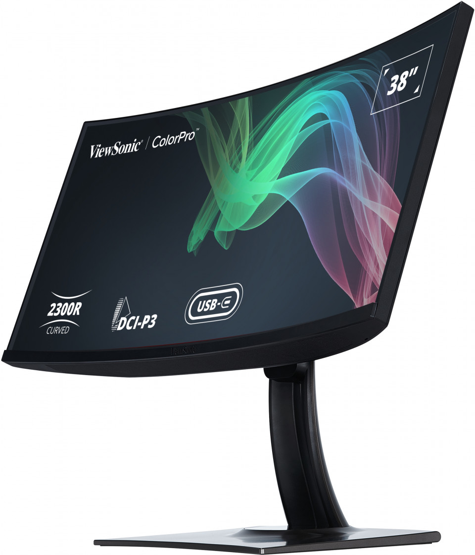 VIEWSONIC Curved USB-C Monitor  - VP3881a - 38in - 3840x1600 (UWQHD+) - 5ms IPS 100% sRGB