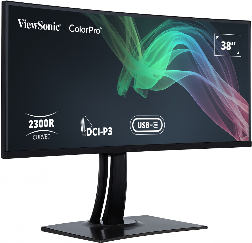 VIEWSONIC Curved USB-C Monitor  - VP3881a - 38in - 3840x1600 (UWQHD+) - 5ms IPS 100% sRGB
