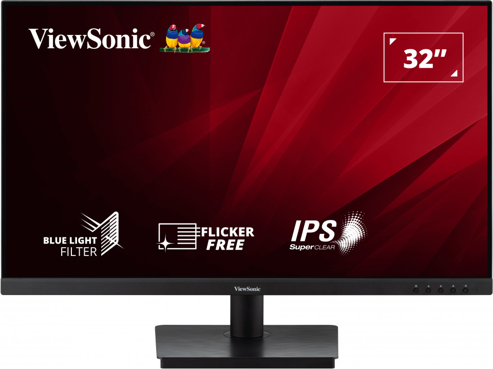 VIEWSONIC Desktop Monitor - VA3209-2K-MHD - 32in - 2560x1440 (QHD) - 4ms IPS Speakers HDR10