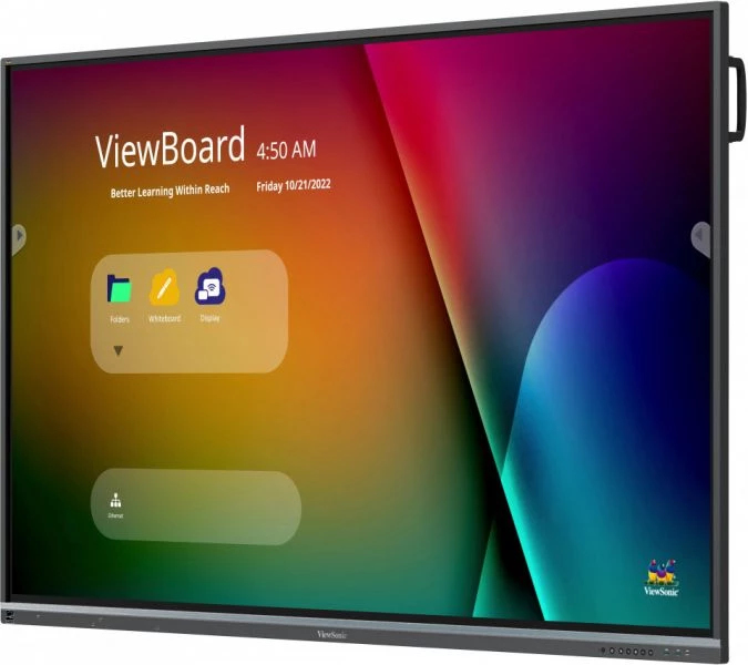 VIEWSONIC Commercial Display - ViewBoard IFP7550-5F - 75in Touch - 3840x2160 (4K UHD) - IPS 8ms Android 11