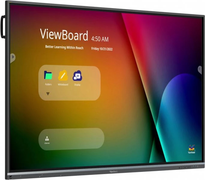 VIEWSONIC Commercial Display - ViewBoard IFP7550-5F - 75in Touch - 3840x2160 (4K UHD) - IPS 8ms Android 11