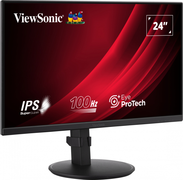 VIEWSONIC Desktop Monitor - VG2408A-MHD - 24in - 1920x1080 (Full HD) - 5ms IPS Speakers