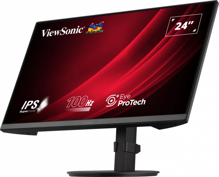 VIEWSONIC Desktop Monitor - VG2408A-MHD - 24in - 1920x1080 (Full HD) - USB hub - 5ms IPS Speakers