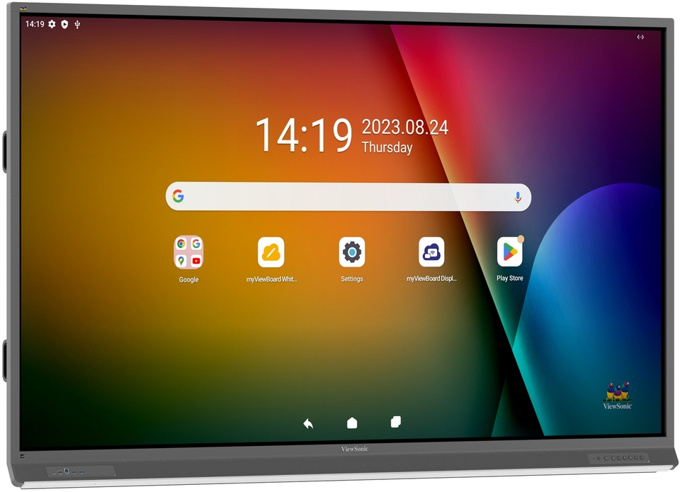 VIEWSONIC Interactive Flat Panel - ViewBoard IFP8652-2F - 86in - 3840x2160 (4K UHD) - Android 13.0 IR 450 nits USB-C DP 2x20W + sub 20W + array m
