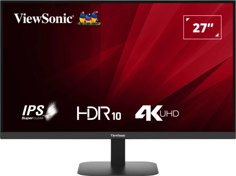 VIEWSONIC Desktop Monitor - VA2708-4K-HD - 27in - 2K - 60Hz