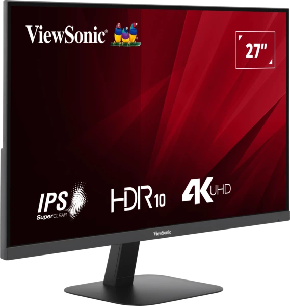 VIEWSONIC Desktop Monitor - VA2708-4K-HD - 27in - 2K - 60Hz
