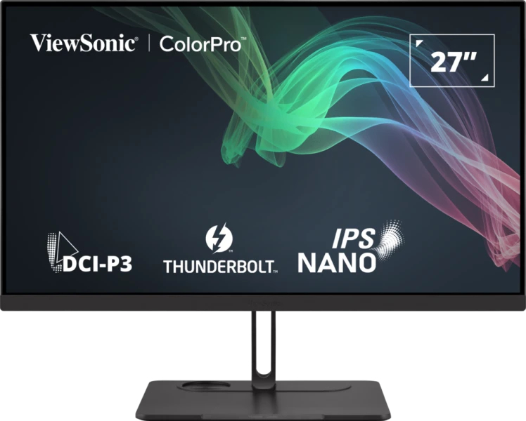 VIEWSONIC Desktop Monitor - VP2776T-4K - 27in - 3840x2160 (4K UHD) - DCI-P3 3-Side borderless Pantone Validate