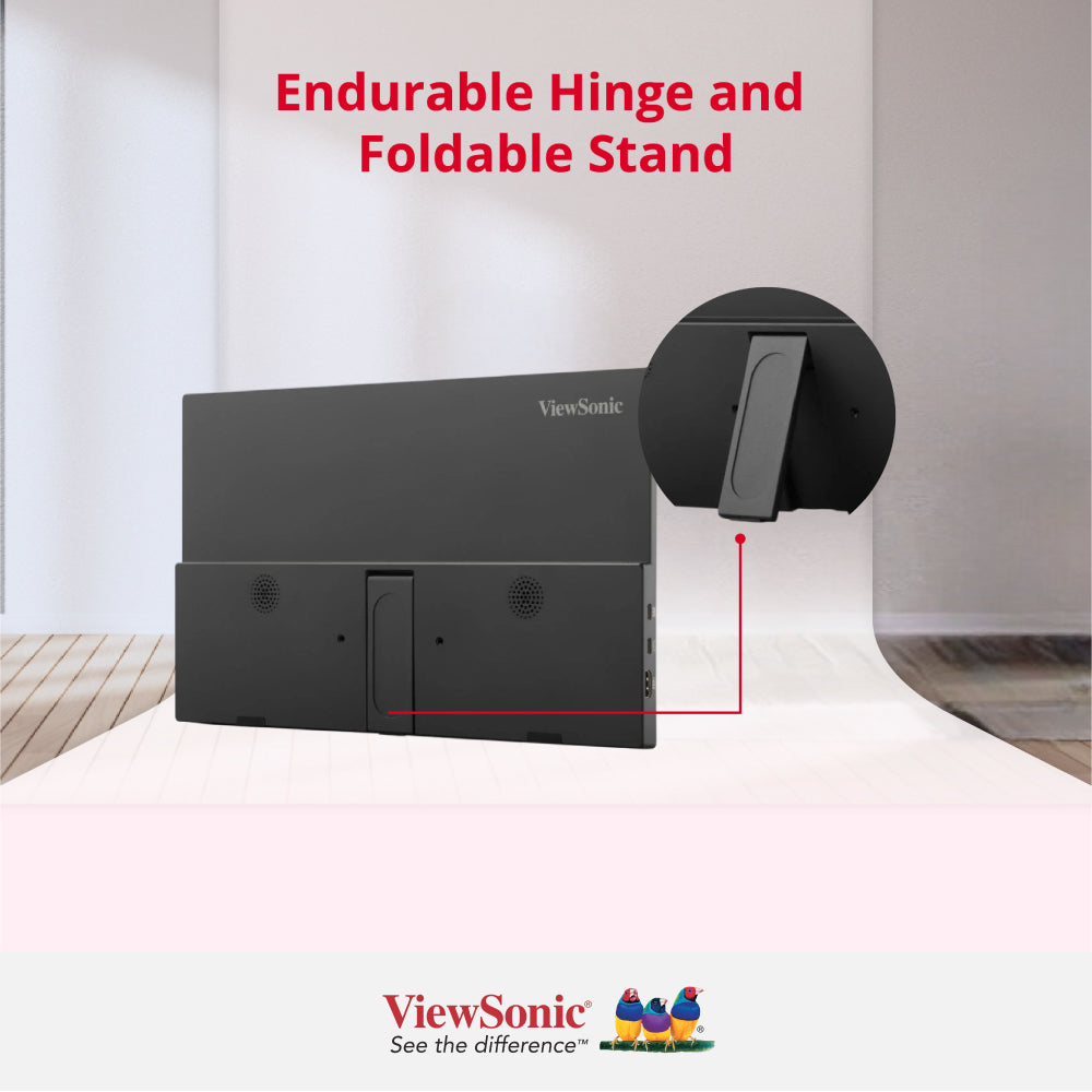 VIEWSONIC Portable USB-C Monitor - ThinkVision VA1650 - 16in - 1920x1080 (Full HD) - IPS