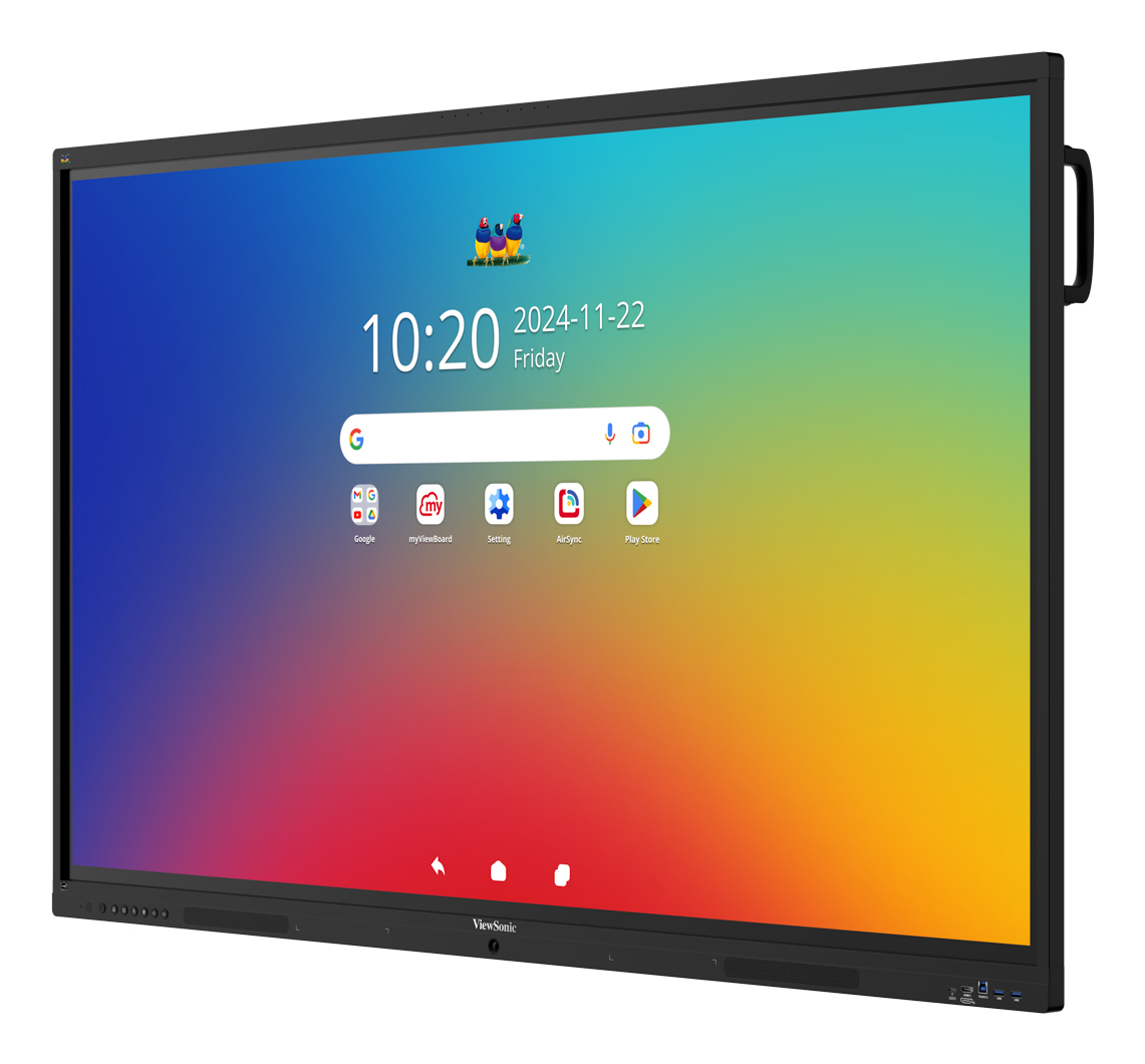 VIEWSONIC Interactive Flat Panel  - ViewBoard IFP7541-1-1C  - 75in Touch - 3840x2160 (4K UHD) - 8GB 128GB - Android 16