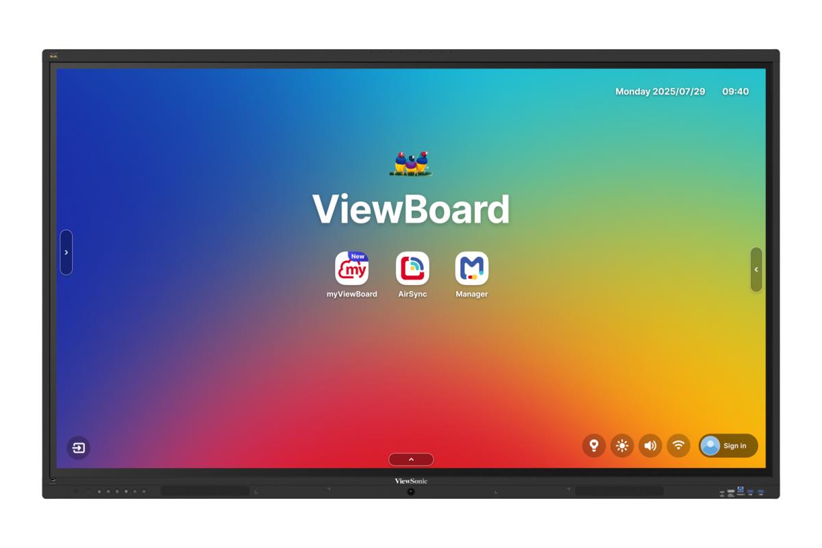 VIEWSONIC Interactive Flat Panel - ViewBoard IFP8641-1-1C - 86in - 3840x2160 (4K UHD) - motion sensor 8-microphone array