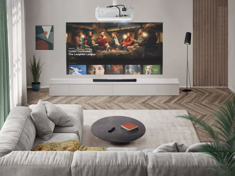 VIEWSONIC Smart Laser Home Projector LX750-4KB 4K UHD 4000 Lm 3000000:1