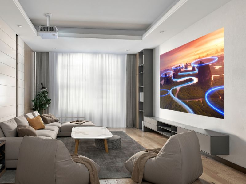 VIEWSONIC Smart Laser Home Projector LX750-4KB 4K UHD 4000 Lm 3000000:1