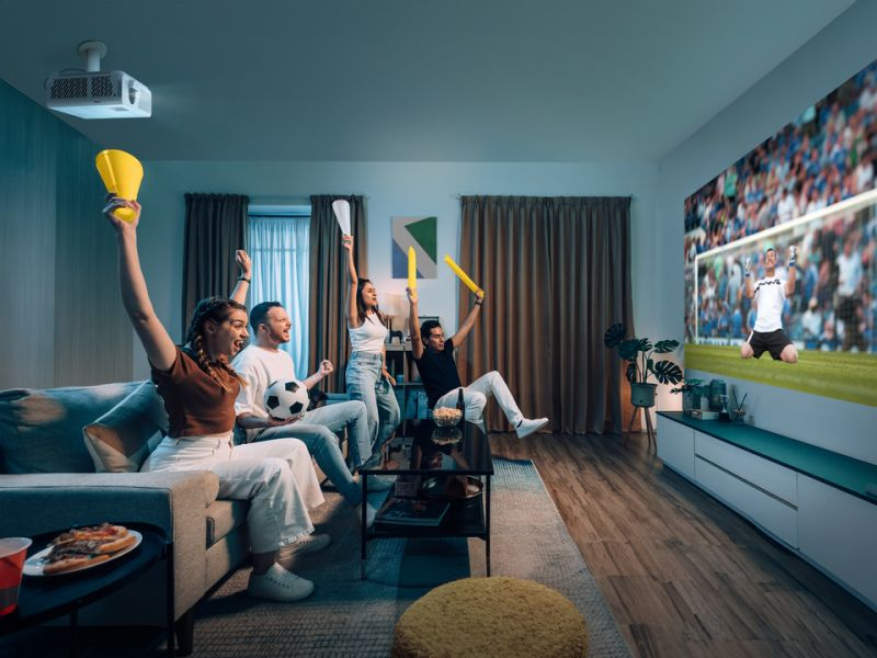 VIEWSONIC Smart Laser Home Projector LX750-4KB 4K UHD 4000 Lm 3000000:1