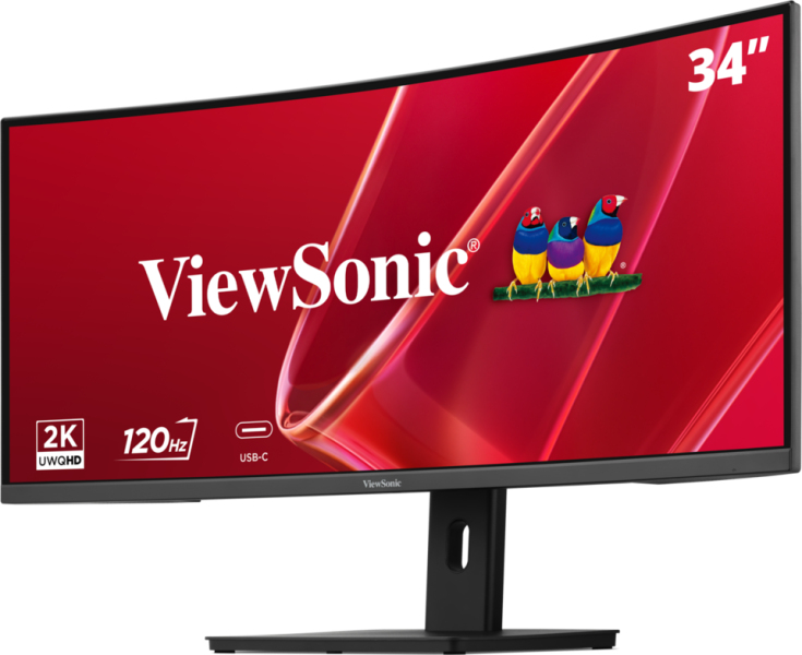 VIEWSONIC Curved USB-C Monitor - VA3420C-2 - 34in - 3440x1440 (UWQHD) - VA speakers