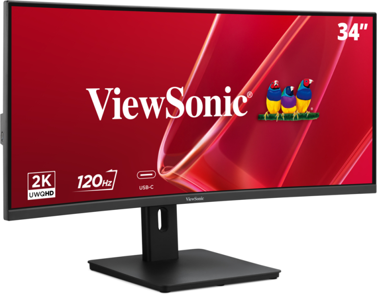 VIEWSONIC Curved USB-C Monitor - VA3420C-2 - 34in - 3440x1440 (UWQHD) - VA speakers