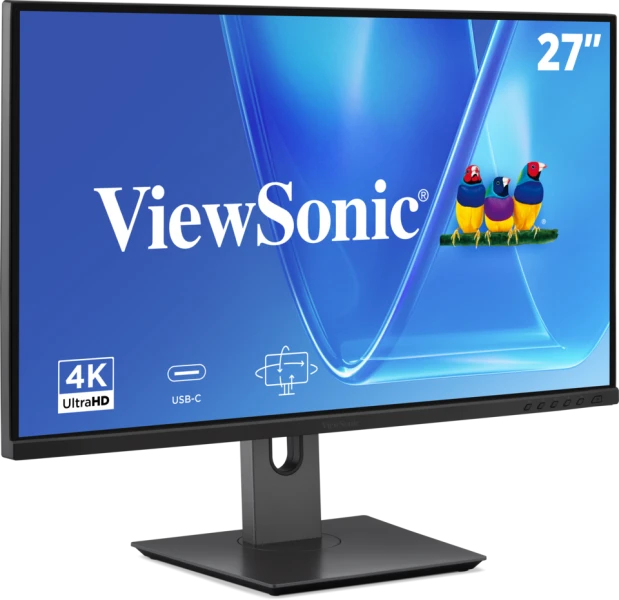 VIEWSONIC Desktop USB-C Monitor - VG2719U-4K - 27in - 3840x2160 (4K UHD) - IPS 4ms