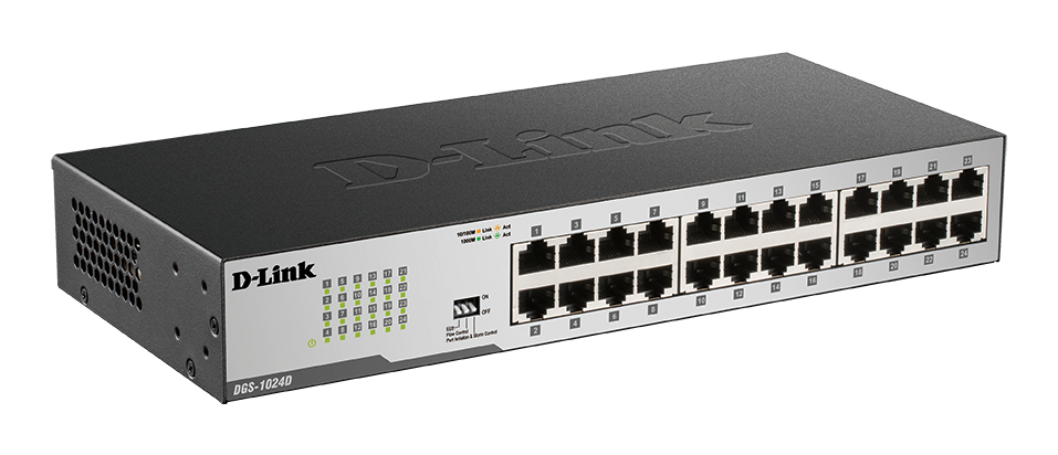D-LINK Switch Dgs-1024d 24-port 10/100/1000mbps Gbit Enet Uk