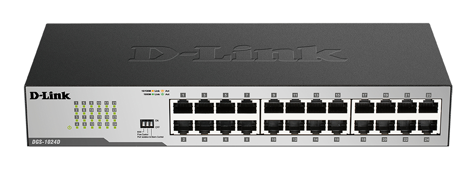 D-LINK Switch Dgs-1024d 24-port 10/100/1000mbps Gbit Enet Uk