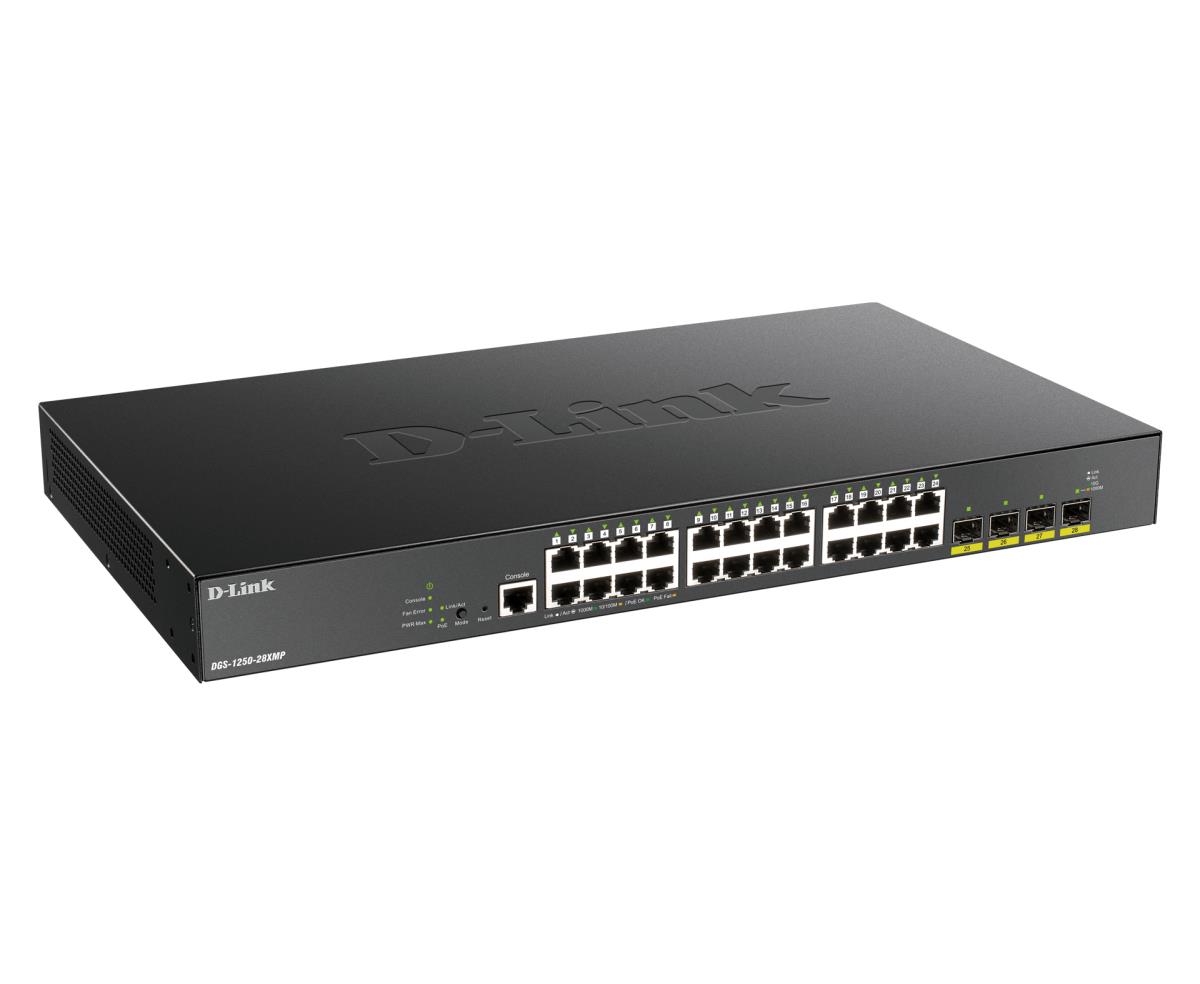 D-LINK Switch Gigabit Dgs-1250-28xmp 28-port Smart Managed Poe
