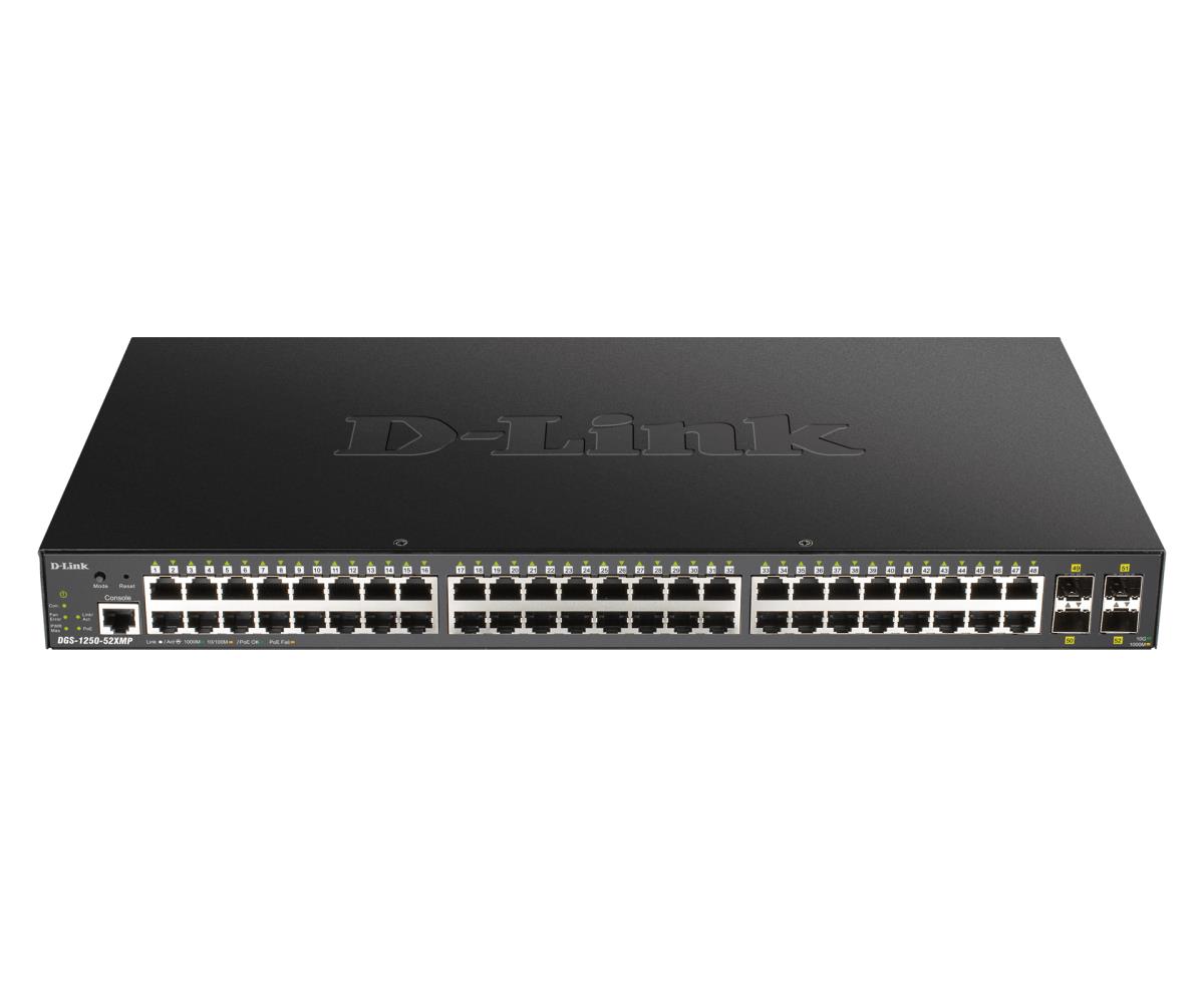 D-LINK Switch Gigabit Dgs-1250-52xmp 52-port Smart Managed Poe