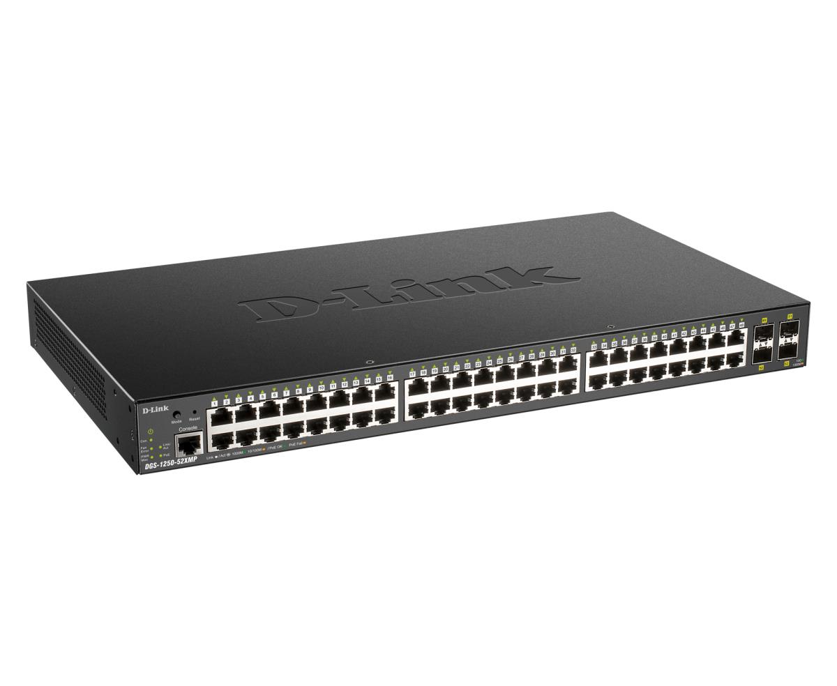 D-LINK Switch Gigabit Dgs-1250-52xmp 52-port Smart Managed Poe