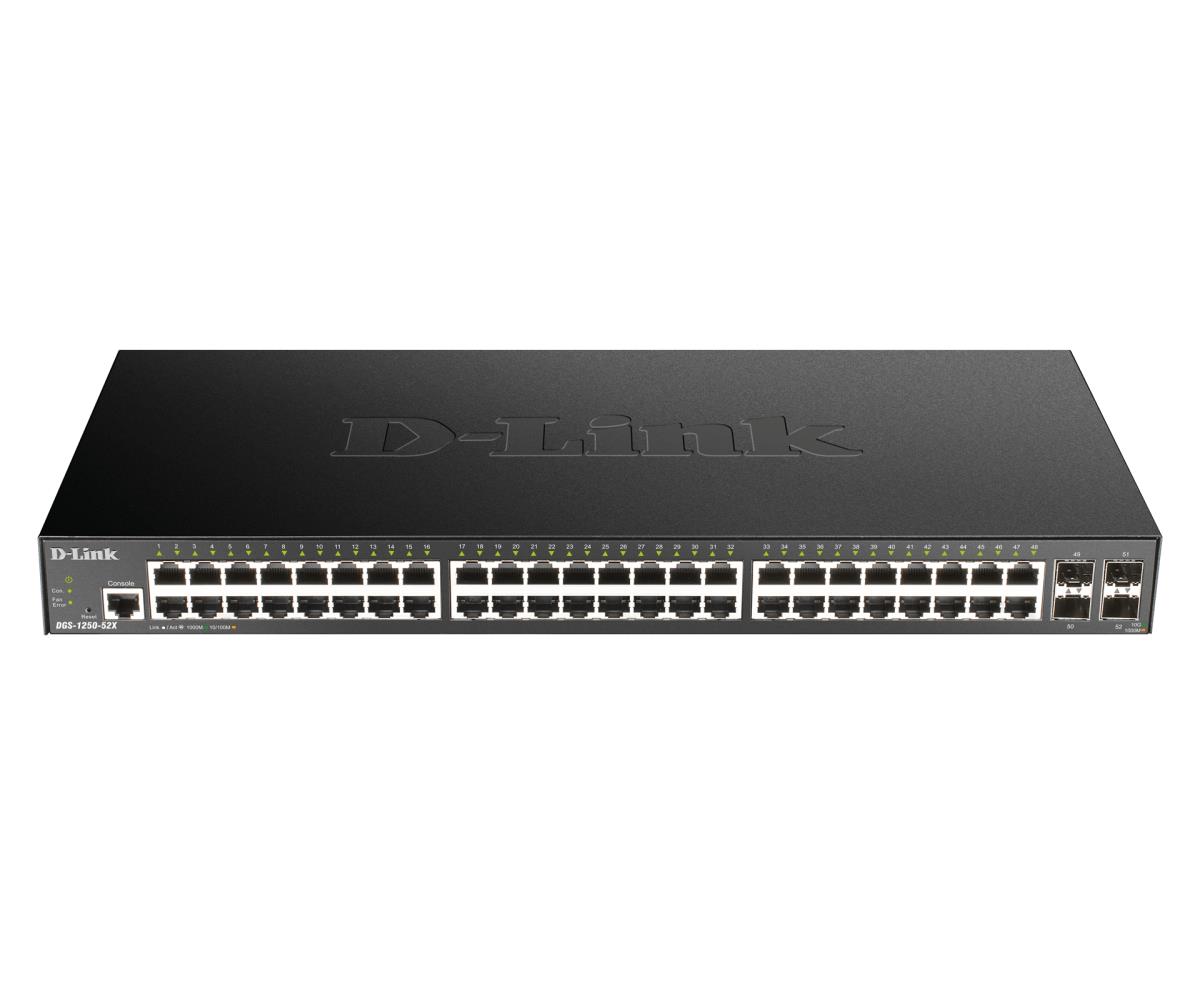 D-LINK Switch Gigabit Dgs-1250-52x 52-port Smart Managed