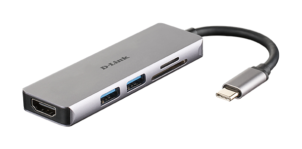 D-LINK Dub-m530 5-in-1 USB-c With Hdmi And Sd/microsd Card Reader
