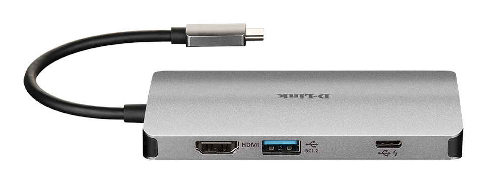 D-LINK Dub-810 8-in-1 USB-c With Hdmi / Ethernet / Card Reader / Power Delivery