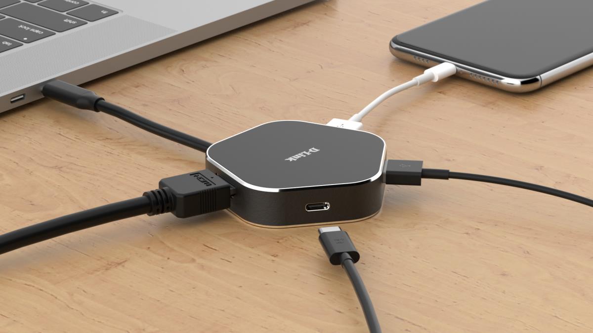D-LINK Hub Dub-m420 4-in-1 USB-c With Hdmi And Power Delivery