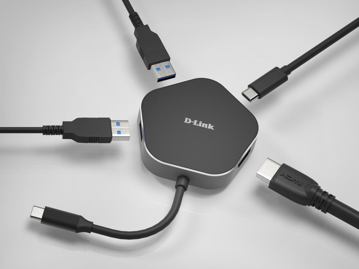 D-LINK Hub Dub-m420 4-in-1 USB-c With Hdmi And Power Delivery