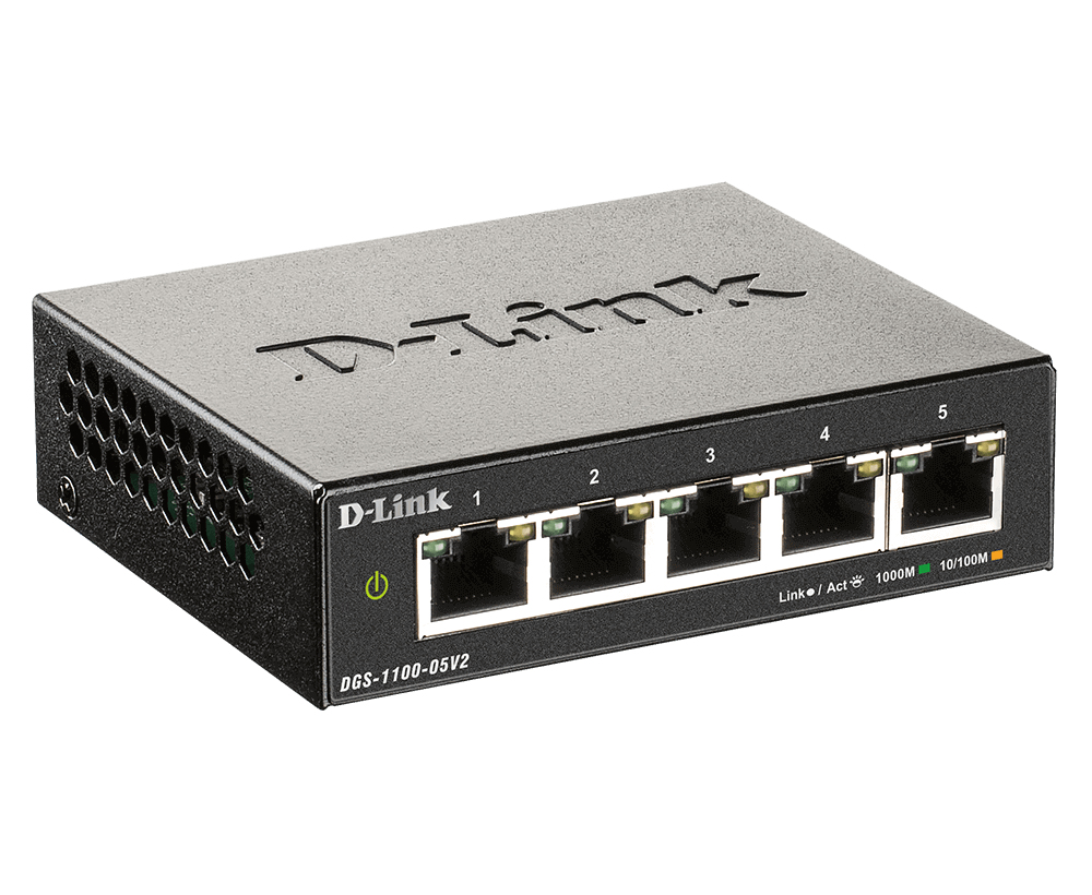 D-LINK Switch Dgs-1100g-05 V2 5 X 100/1000baset Poe Ports Managed