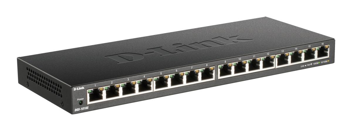 D-LINK Ethernet Switch Dgs-1016sb 16-port 10/100/1000mbps Unmanaged Gigabit
