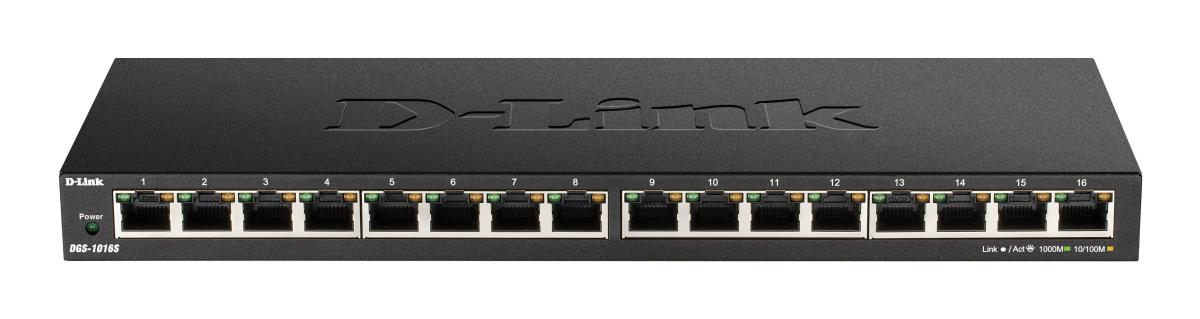 D-LINK Ethernet Switch Dgs-1016sb 16-port 10/100/1000mbps Unmanaged Gigabit