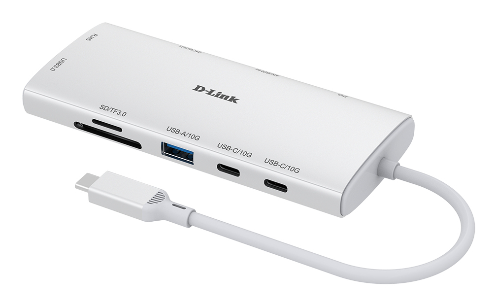 D-LINK USB-c Hub Dup-a01 10-port Multi-function White