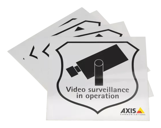 AXIS Surveillance Sticker Eng 10pcs (5502-811)